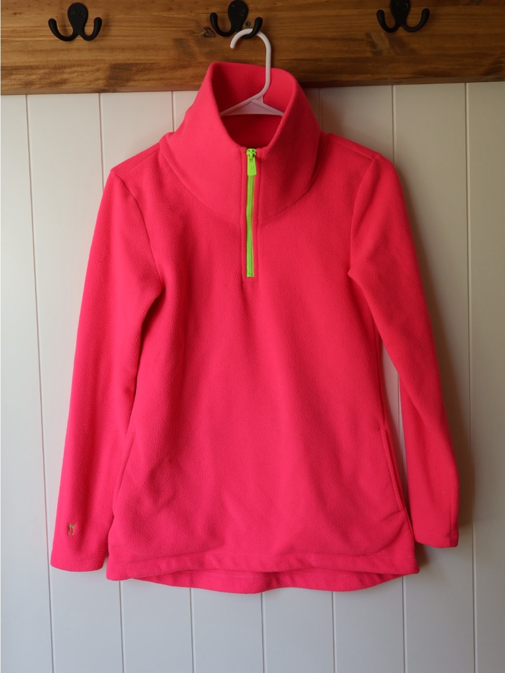 Dudley Stephens Prospect Pullover in neon pink XS Fleece